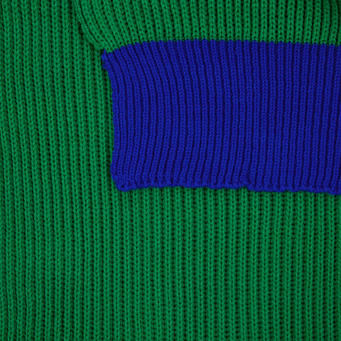 Шарф Snappy, зеленый с синим - рис 3.