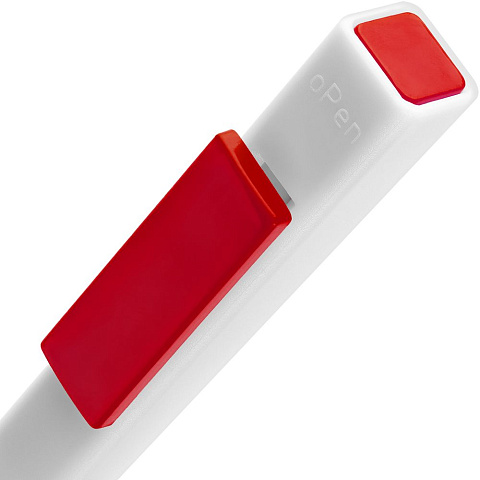 Ручка шариковая Swiper SQ, белая с красным - рис 5.
