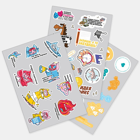 Наклейки бумажные Sticker Pack на заказ, S - рис 2.