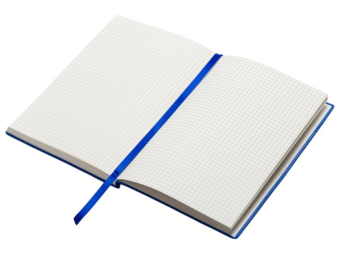 Набор блокнот в гибкой обложке А5 и металлическая шариковая ручка Nabokov, синий - рис 7.