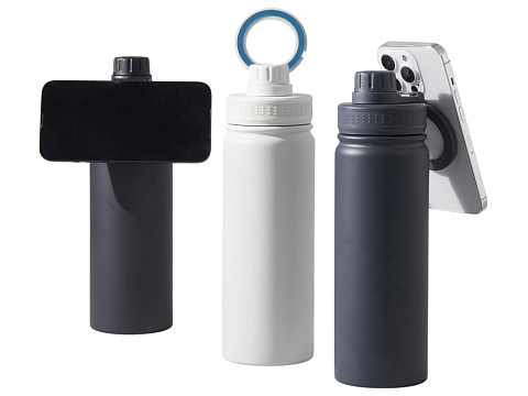 Вакуумная термобутылка с magsafe-держателем INSIDER, 600 мл, черный - рис 15.