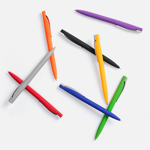 Ручка шариковая Pin Soft Touch, ver.2, фиолетовая - рис 5.