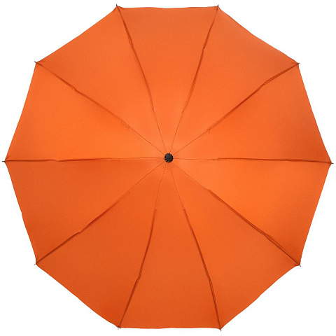 Зонт наоборот складной Stardome, оранжевый - рис 3.
