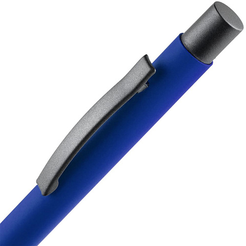 Ручка шариковая Atento Soft Touch, ярко-синяя - рис 5.