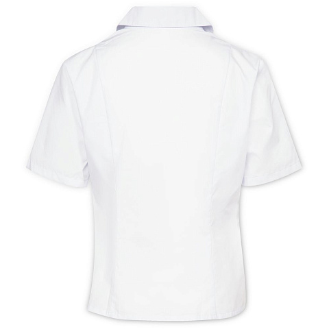 Рубашка женская с коротким рукавом Collar, белая - рис 5.