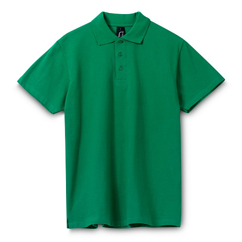 Рубашка поло мужская Spring 210, ярко-зеленая - рис 2.