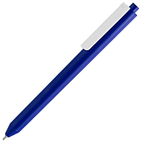 Ручка шариковая Pigra P03 Mat, темно-синяя с белым - рис 2.