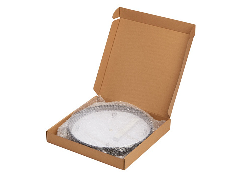 Алюминиевые настенные часы, диаметр 30,5 см Zen, черный - рис 5.