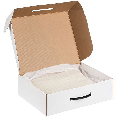 Коробка самосборная Light Case, белая, с черной ручкой - рис 4.
