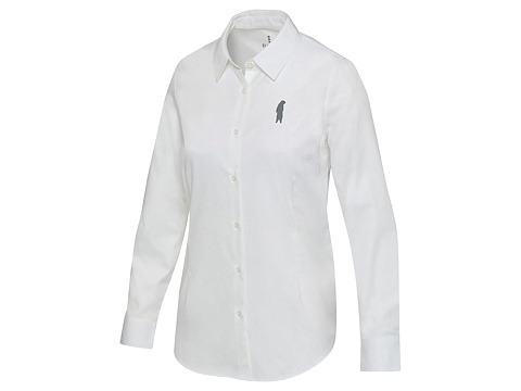 Citrine женская рубашка из твила - Белый - рис 5.