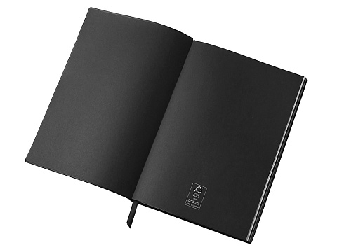 Блокнот C1 софт-тач, гибкая обложка, 128 листов, черный - рис 3.