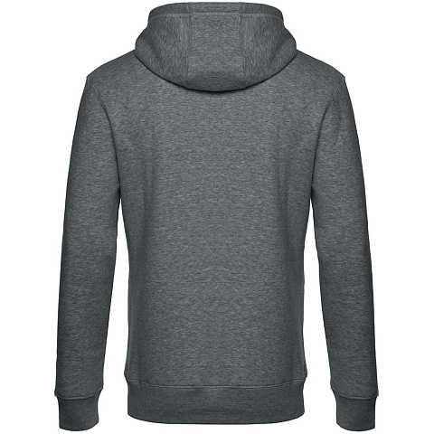 Толстовка с капюшоном унисекс King, темно-серый меланж - рис 3.