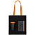 Набор Velours Bag, черный с оранжевым - миниатюра - рис 3.