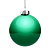 Елочный шар Finery Gloss, 10 см, глянцевый зеленый - миниатюра - рис 3.