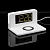 Часы настольные с беспроводным зарядным устройством Pitstop, белые - миниатюра - рис 11.